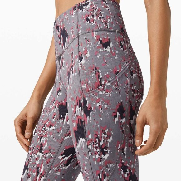 Lululemon Fast and Free High-Rise Tight 28 Floral Flux Multi - Picture 3 of 5